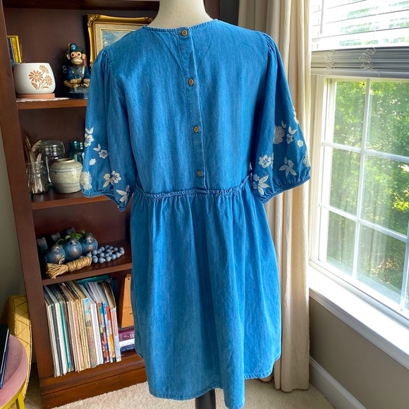 Vintage Denim Wonder Nation Boho Dress Medium - Picture 4 of 8